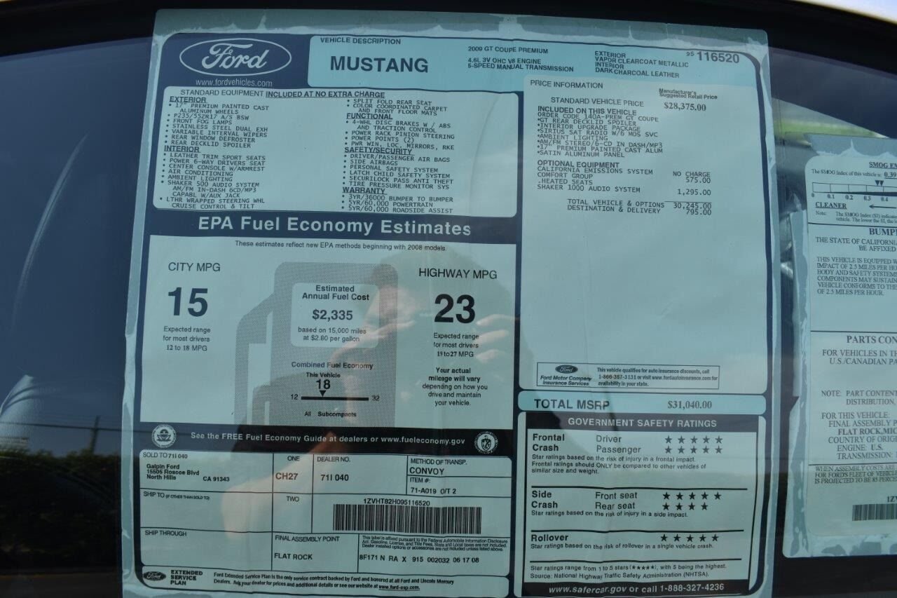 2009 Ford Mustang Iacocca Silver 45th Anniversary Edition #43, photo 6